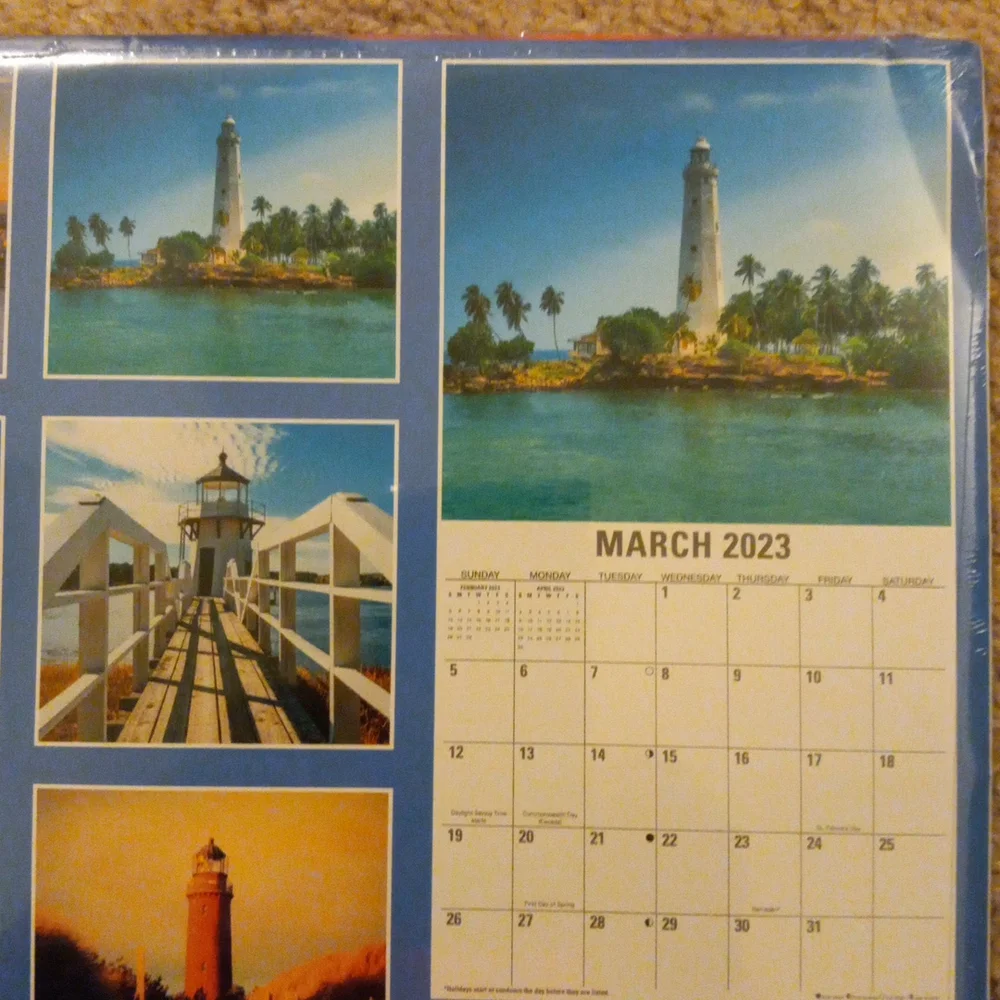 2023 Lighthouses 12-Month Wall Calendar (2 Pack)